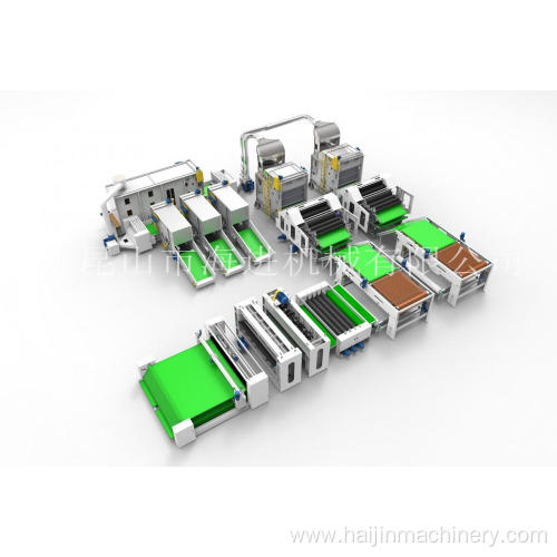 Bale opener for pillow making production line